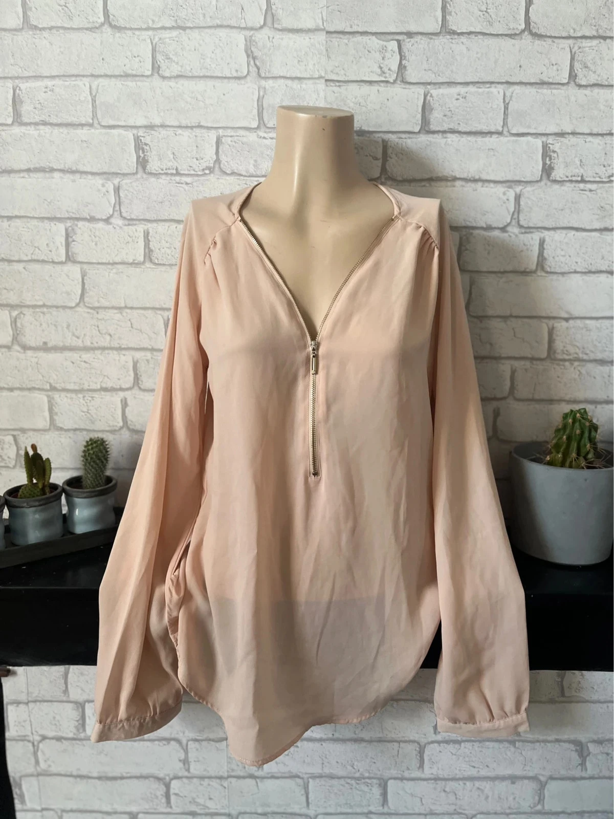 Blouse femme fluide col zippé – Pimkie – Taille 38